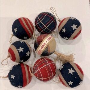 6” Patriotic Ornaments